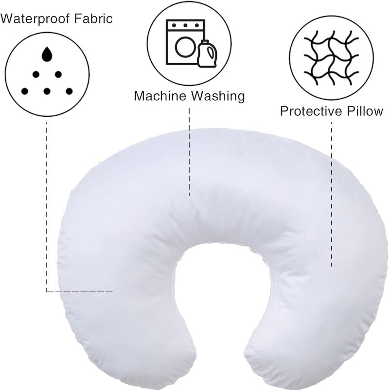 Winmany Baby Waterproof Nursing Pillow Cover Newborn Breastfeeding Pillowcase Soft Replaceable Slipcover for Boys and Girls - Image 5